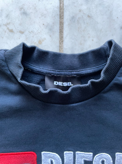 DIESEL NAVY SWEATER - LARGE