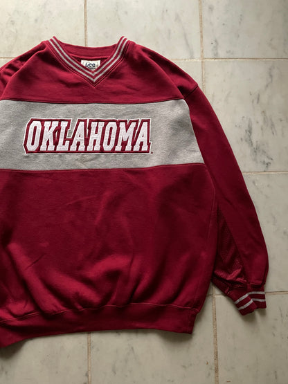 LEE OKLAHOMA BURGUNDY SWEATER - LARGE/XLARGE