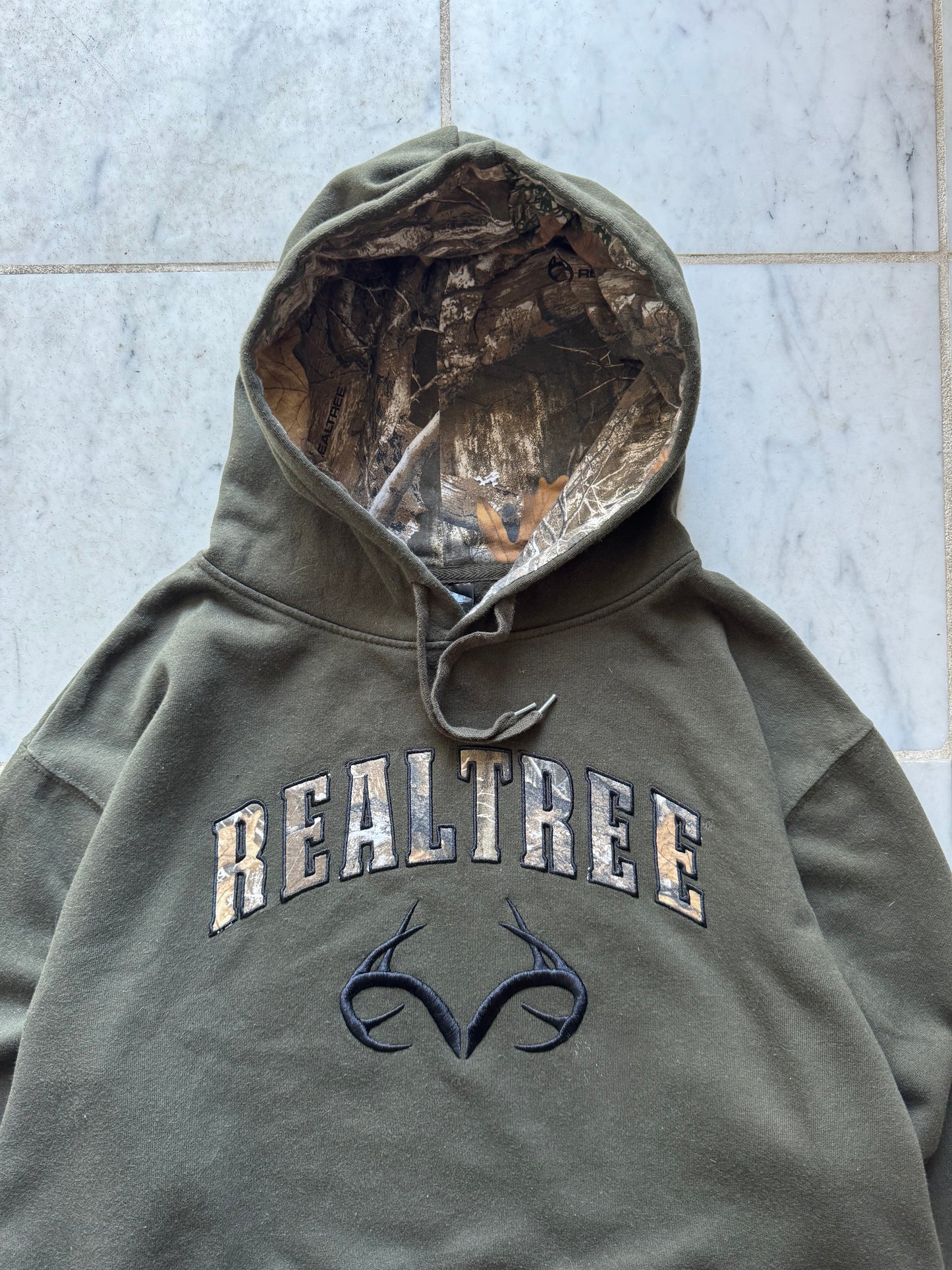 REALTREE MOSS GREEN HOODIE - XLARGE