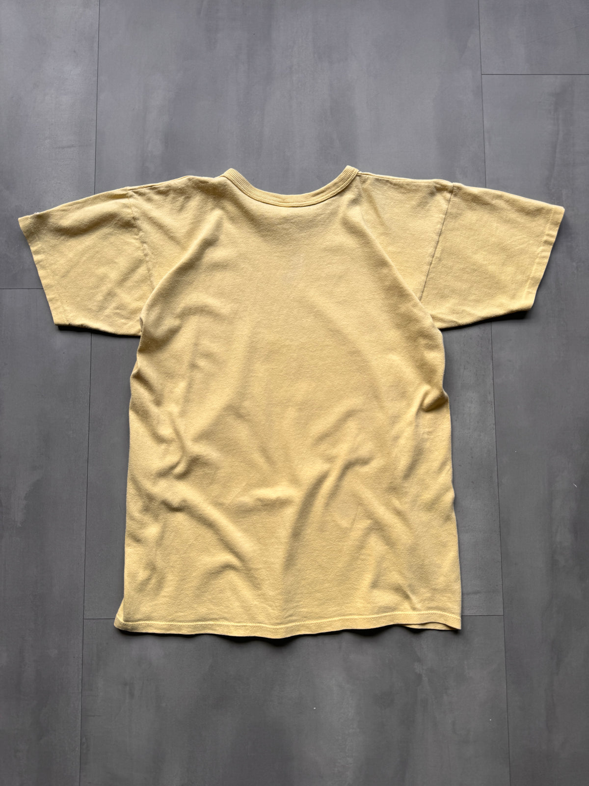 VINTAGE CHAMPION YELLOW TEE - M