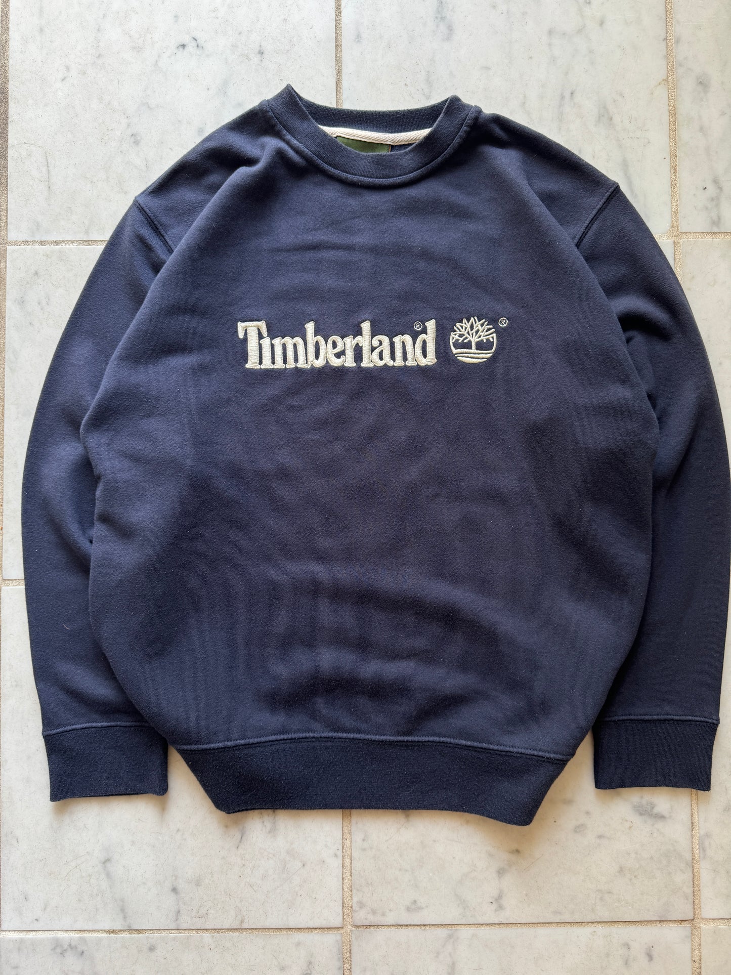 TIMBERLAND NAVY SWEATER - SMALL