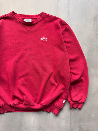 VINTAGE UMBRO MAROON SWEATER - M