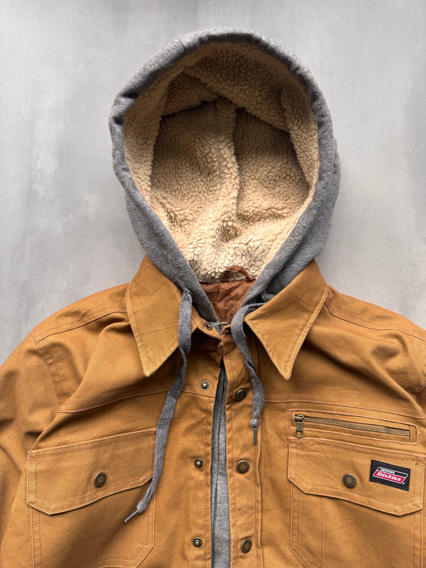 VINTAGE DICKIES SHERPA LINED WORKWEAR JACKET - M