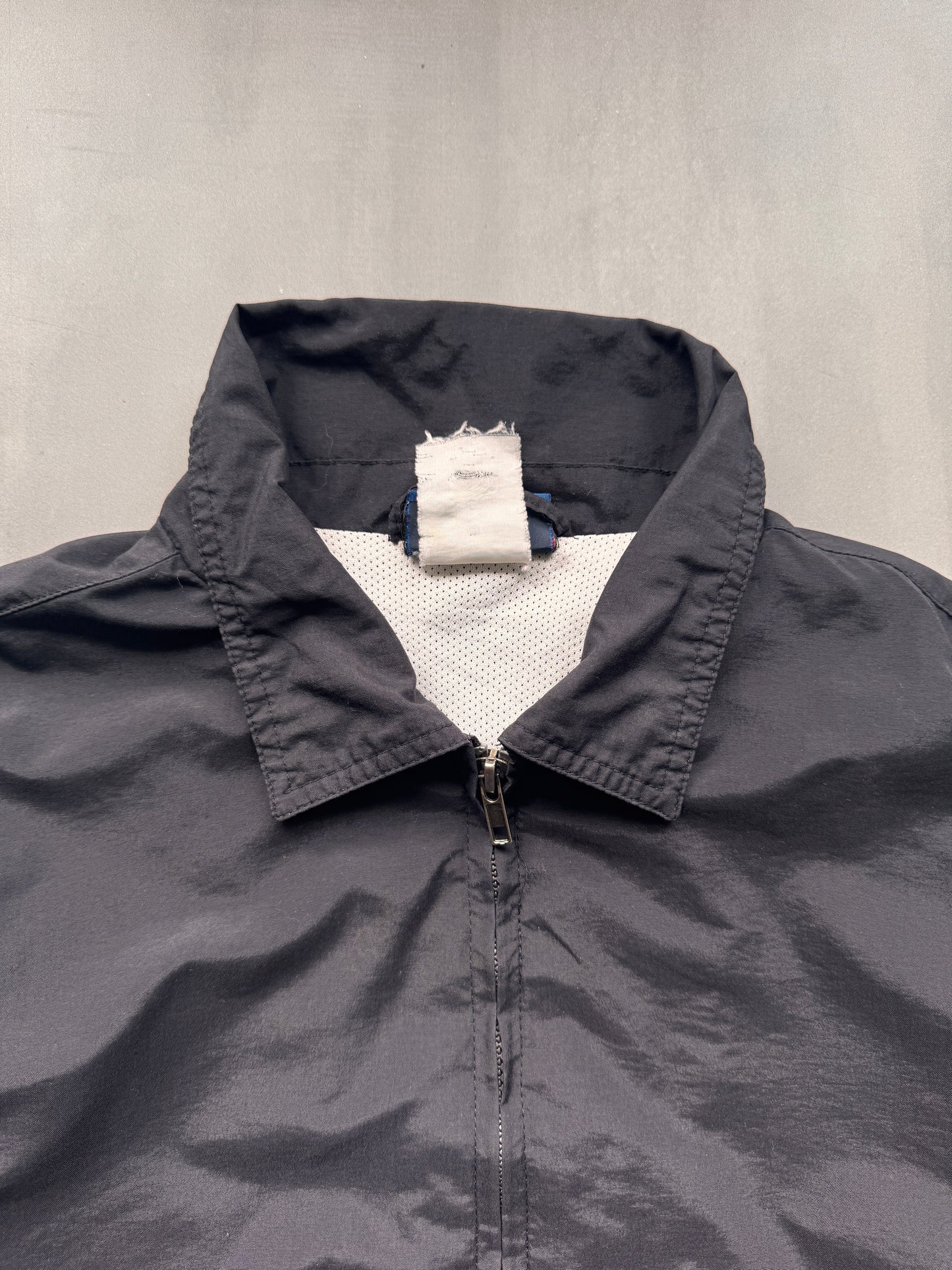 VINTAGE DICKIES LIGHTWEIGHT BLACK TRACK JACKET - M