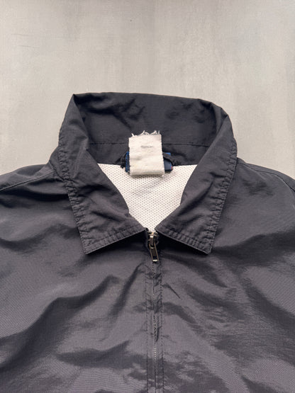 VINTAGE DICKIES LIGHTWEIGHT BLACK TRACK JACKET - M