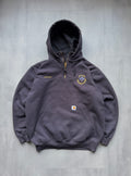VINTAGE CARHARTT DARK GREY HOODIE - L