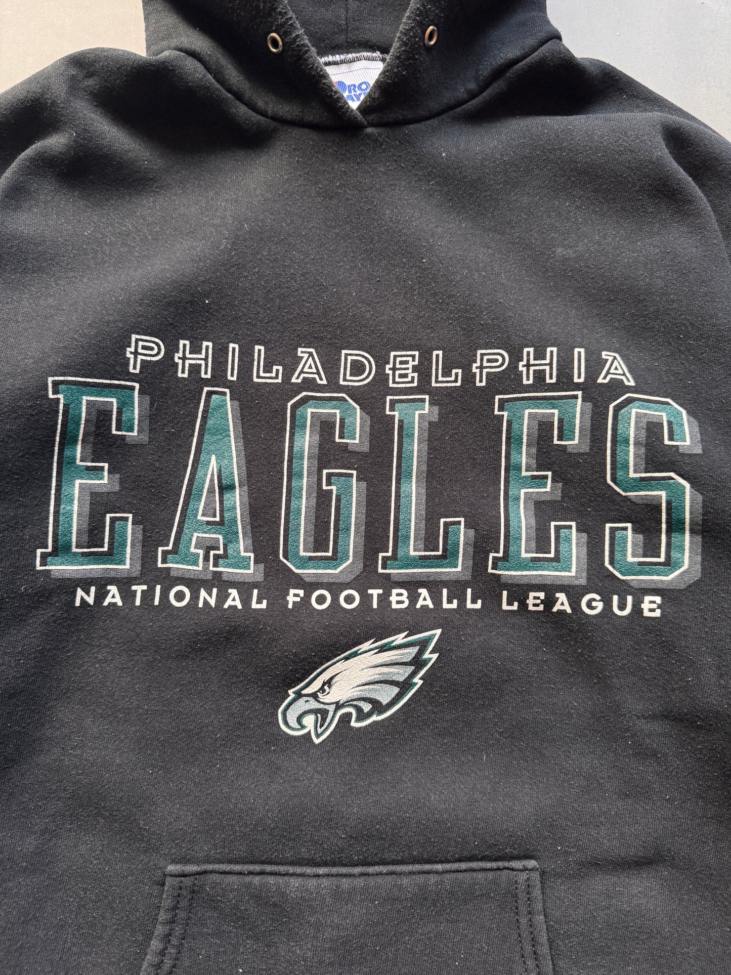 VINTAGE NFL PHILADELPHIA EAGLES BLACK SWEATER - L