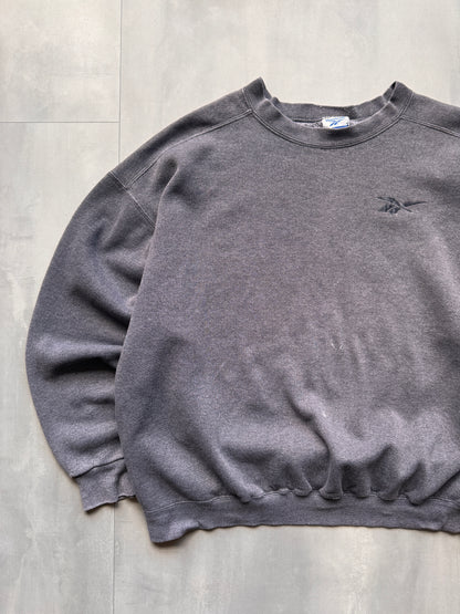 VINTAGE REEBOK GREY SWEATER - XL
