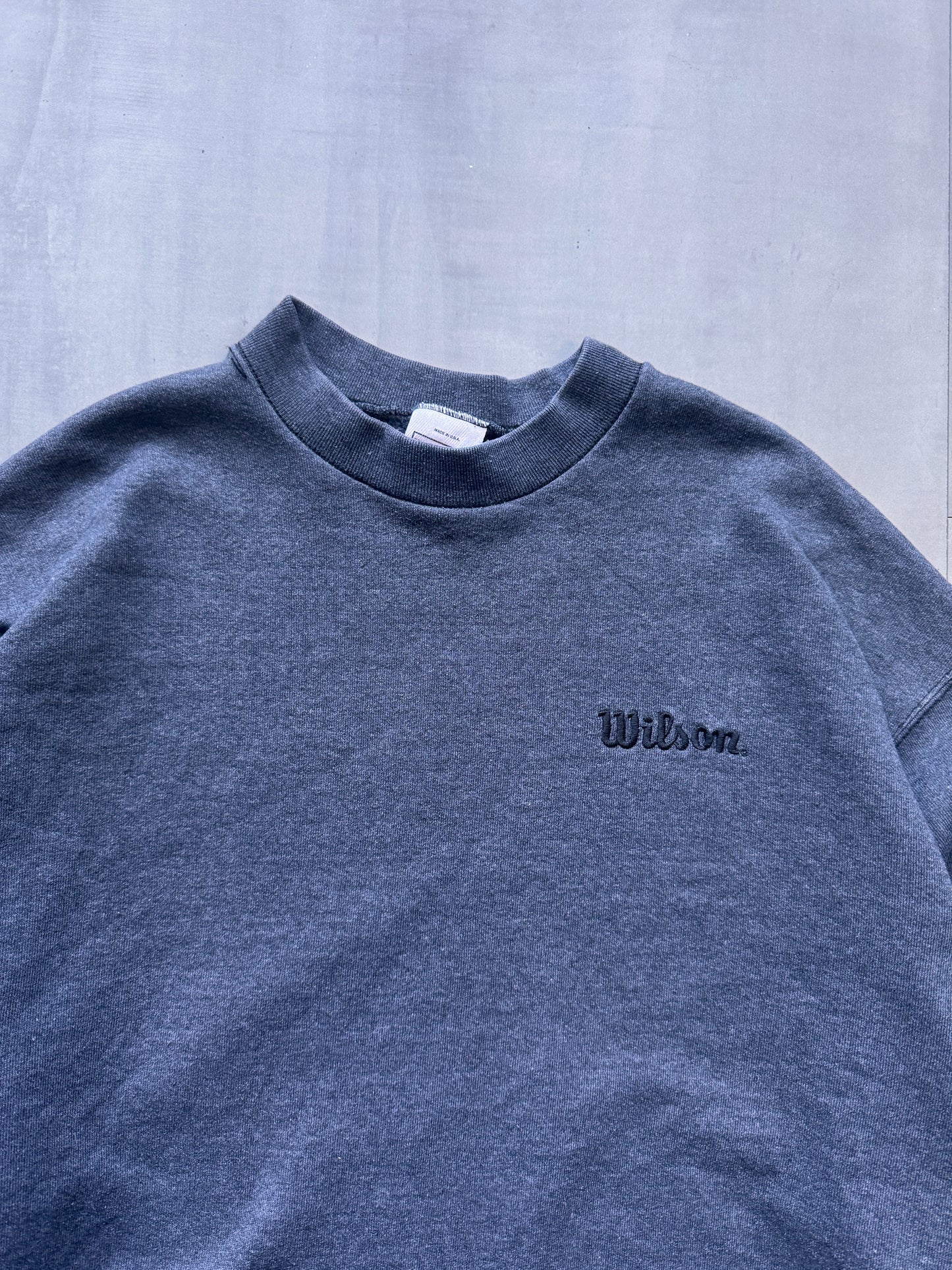 VINTAGE WILSON GREY SWEATER - XLARGE