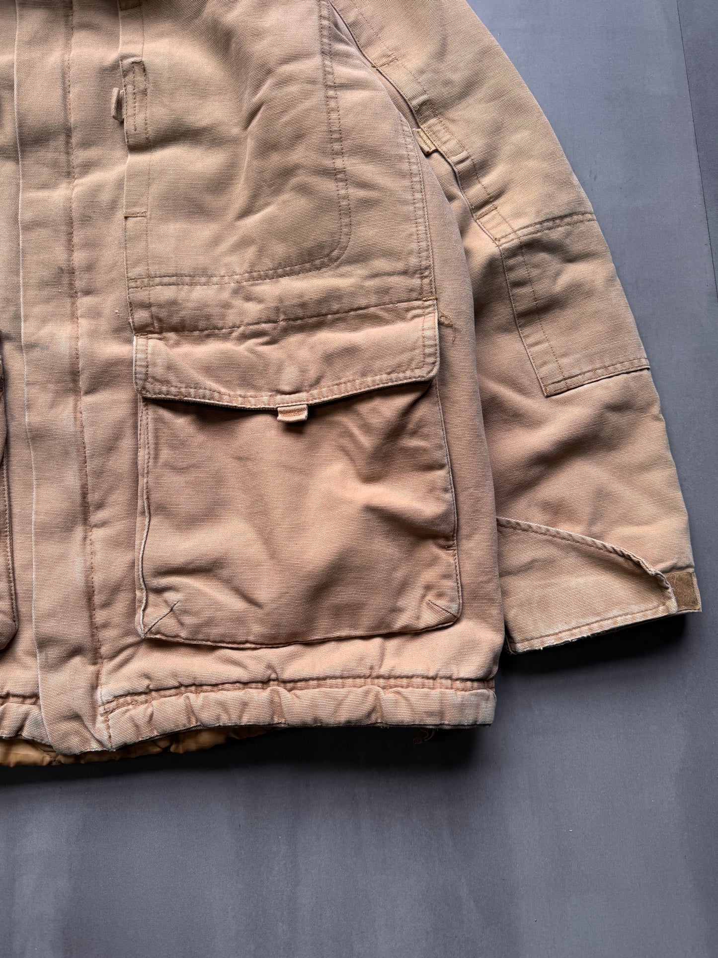 VINTAGE TAN WORK JACKET - MEDIUM/LARGE