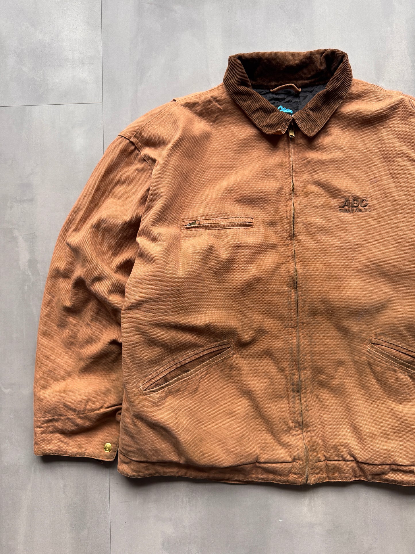 VINTAGE TRI-MOUNTAIN TAN DETROIT JACKET - XXL