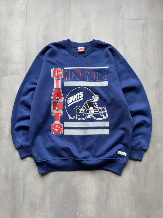 VINTAGE NFL TEAM RATED NEW YORK GIANTS BLUE SWEATER - XL