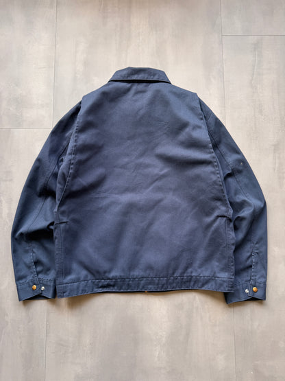 VINTAGE CARHARTT NAVY TWILL JACKET - L