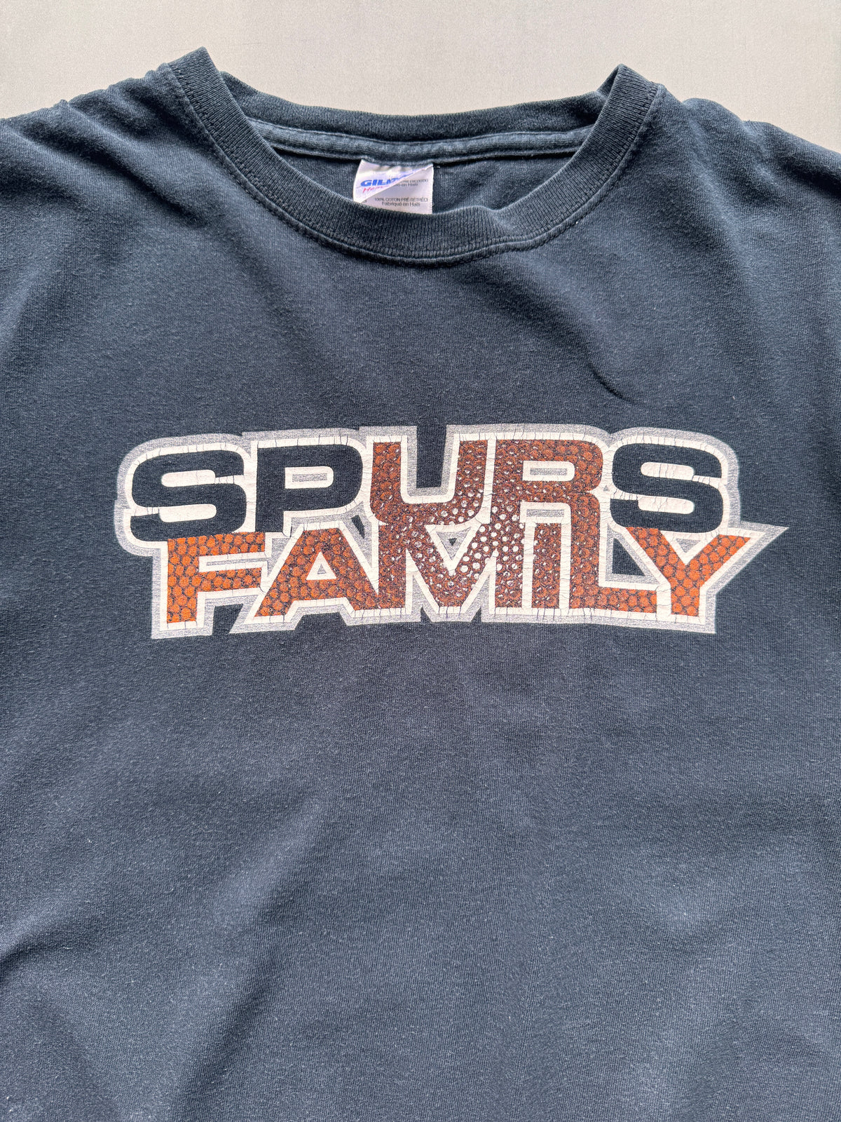 VINTAGE NBA ANTONIO SPURS BLACK TEE - L