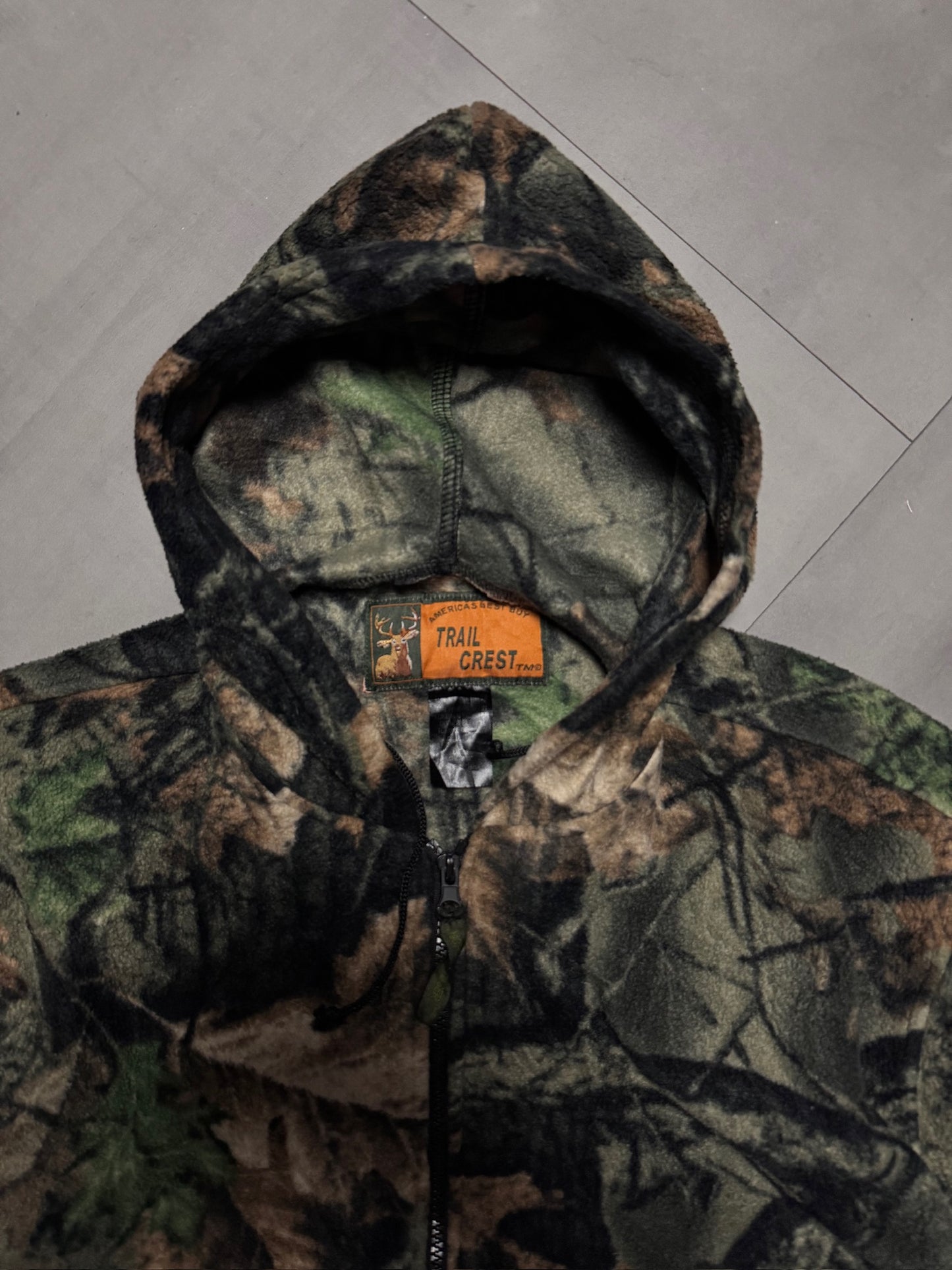 REALTREE TRAIL CREST FLEECE ZIP UP HOODIE - MEDIUM