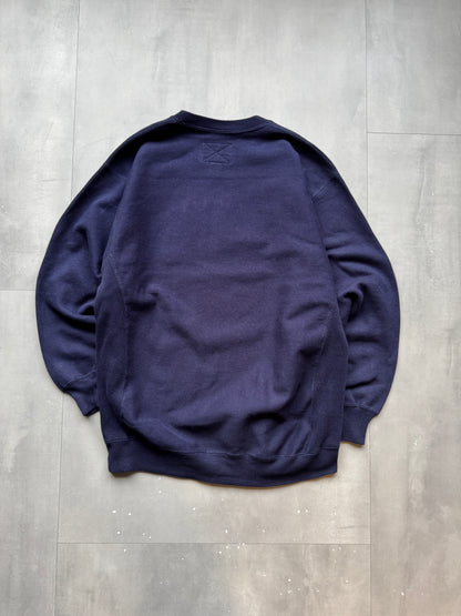 VINTAGE STEVE & BARRY'S HEAVYWEIGHT NAVY SWEATER - M