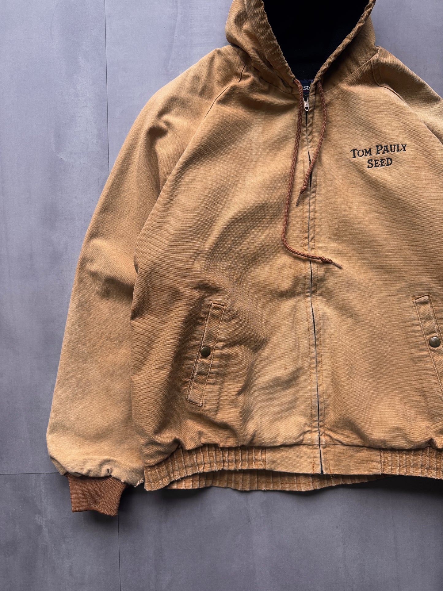 VINTAGE TOM PAULY SEED TAN ACTIVE JACKET - XLARGE