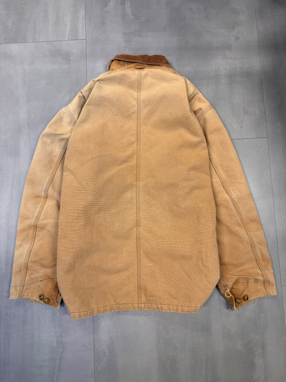 CARHARTT FADED TAN CHORE JACKET - XLARGE