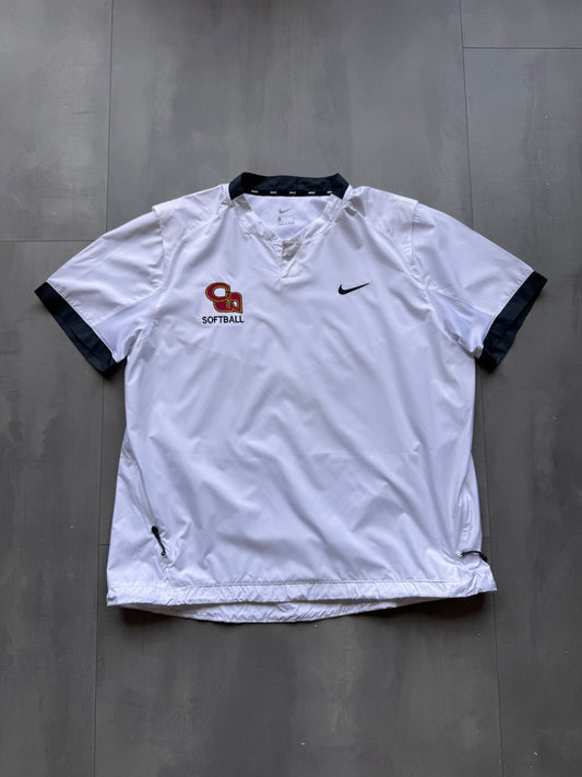 VINTAGE NIKE SOFTBALL WHITE SPORT TEE - M