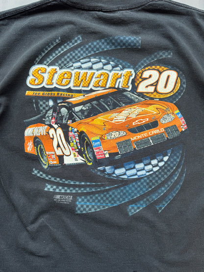 VINTAGE NASCAR STEWART 20 BLACK '04 TEE - XL
