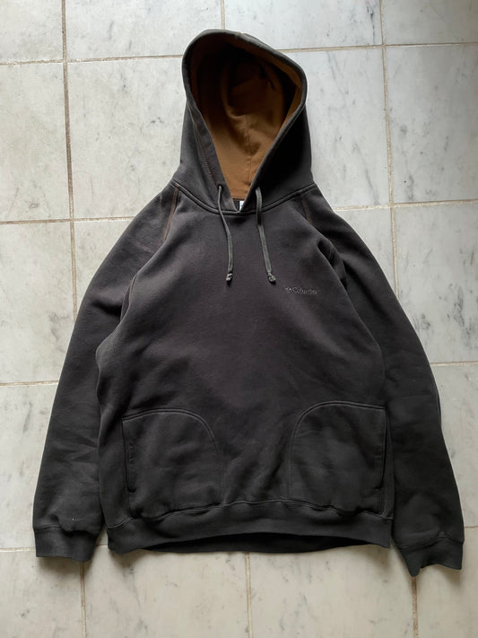 COLUMBIA SPORTSWEAR DARK GREY HOODIE - LARGE