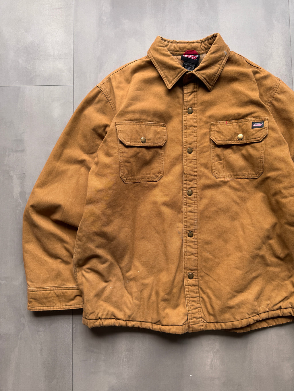 VINTAGE DICKIES TAN WORK JACKET - L