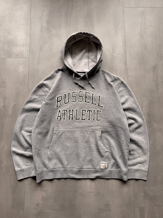 VINTAGE RUSSELL ATHLETIC GREY HOODIE - XL