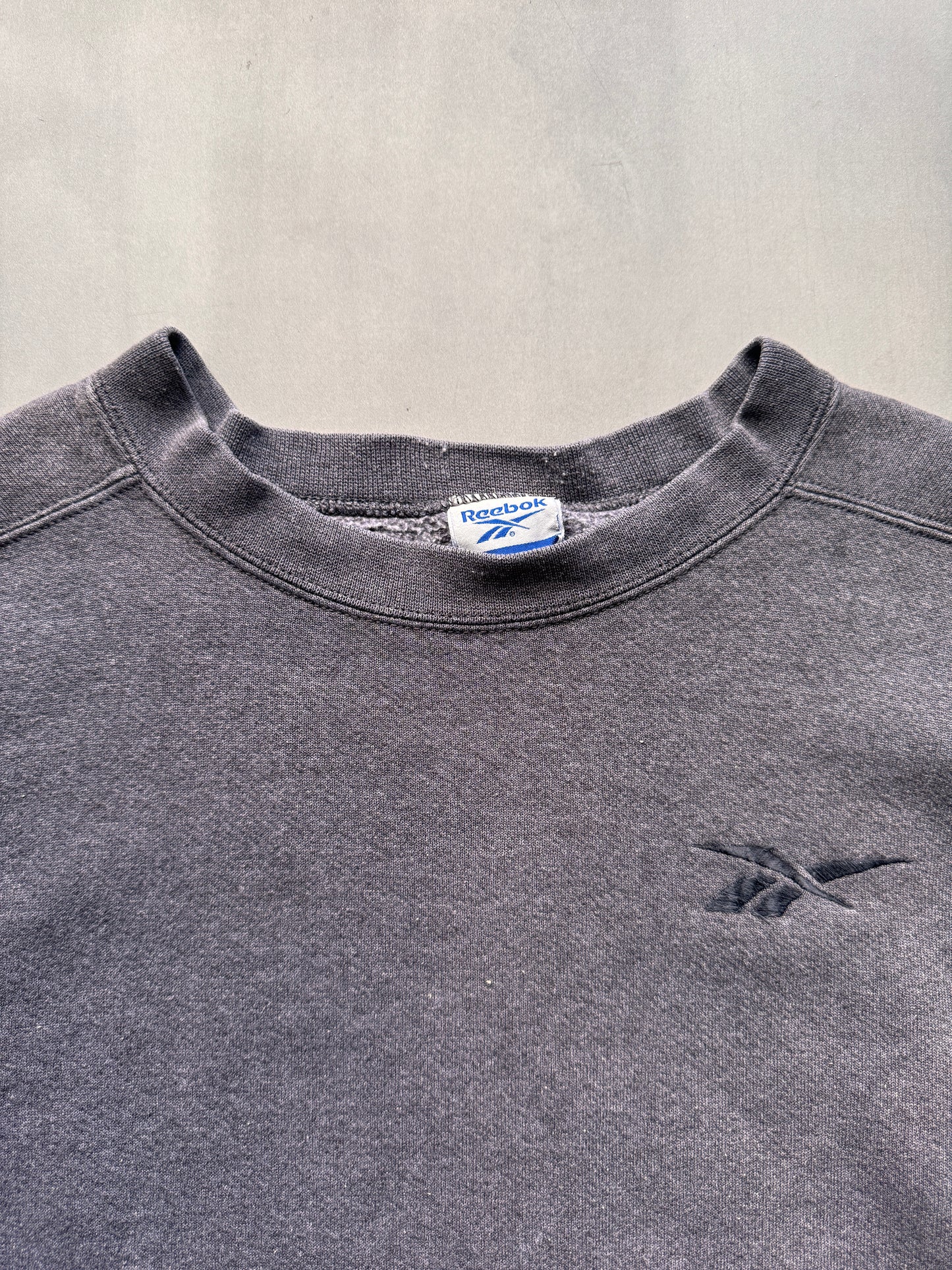 VINTAGE REEBOK GREY SWEATER - XL