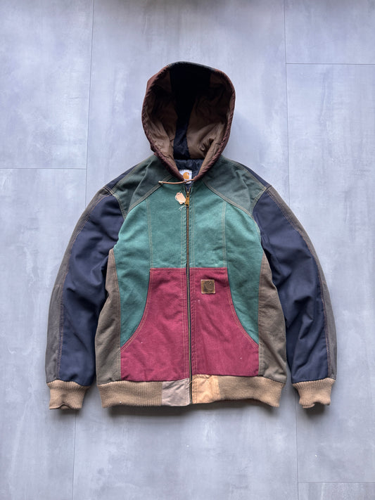 VINTAGE CARHARTT REWORKED MULTICOLOR ACTIVE JACKET - L