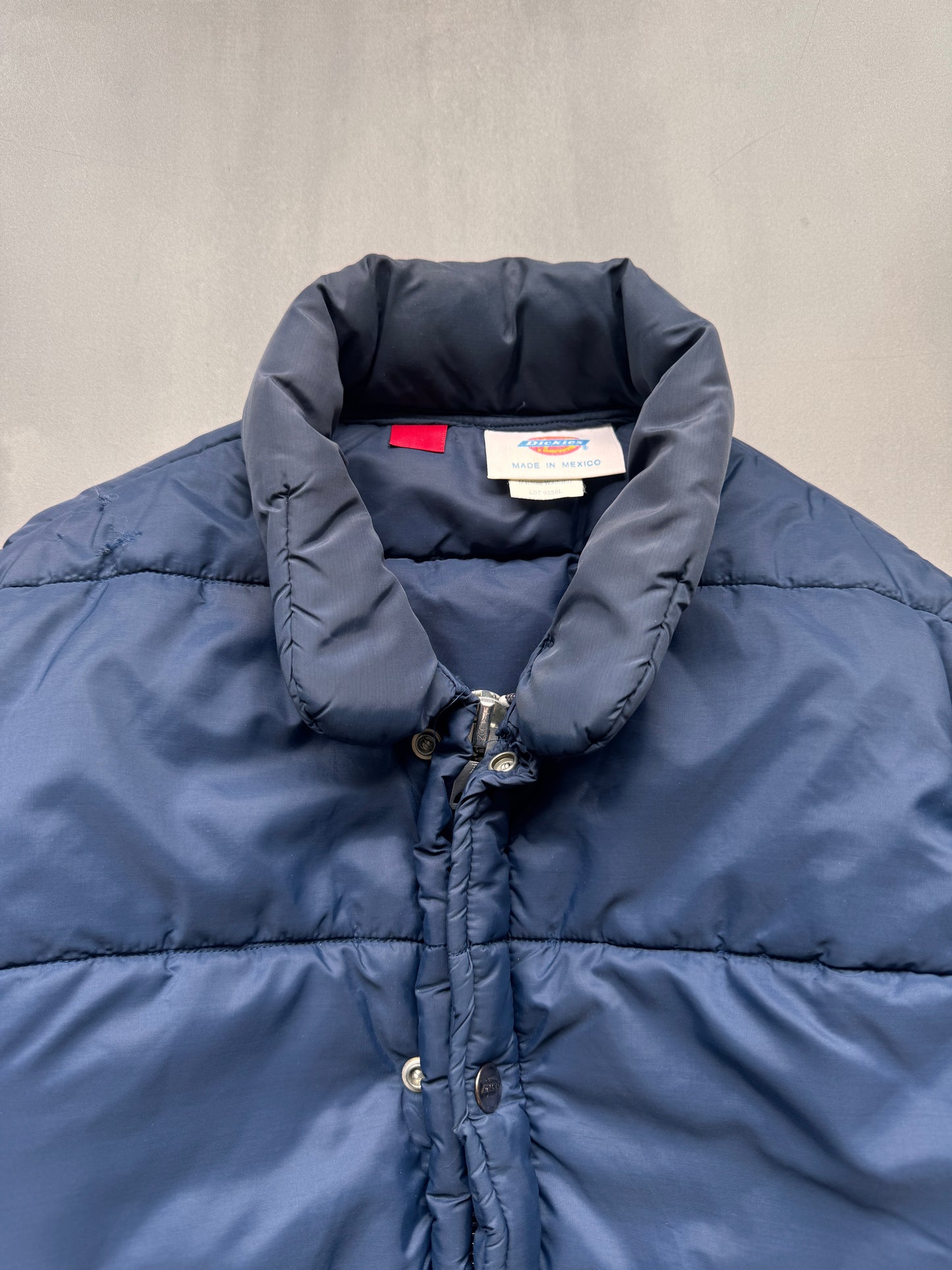 VINTAGE DICKIES NAVY PUFFER COAT - S