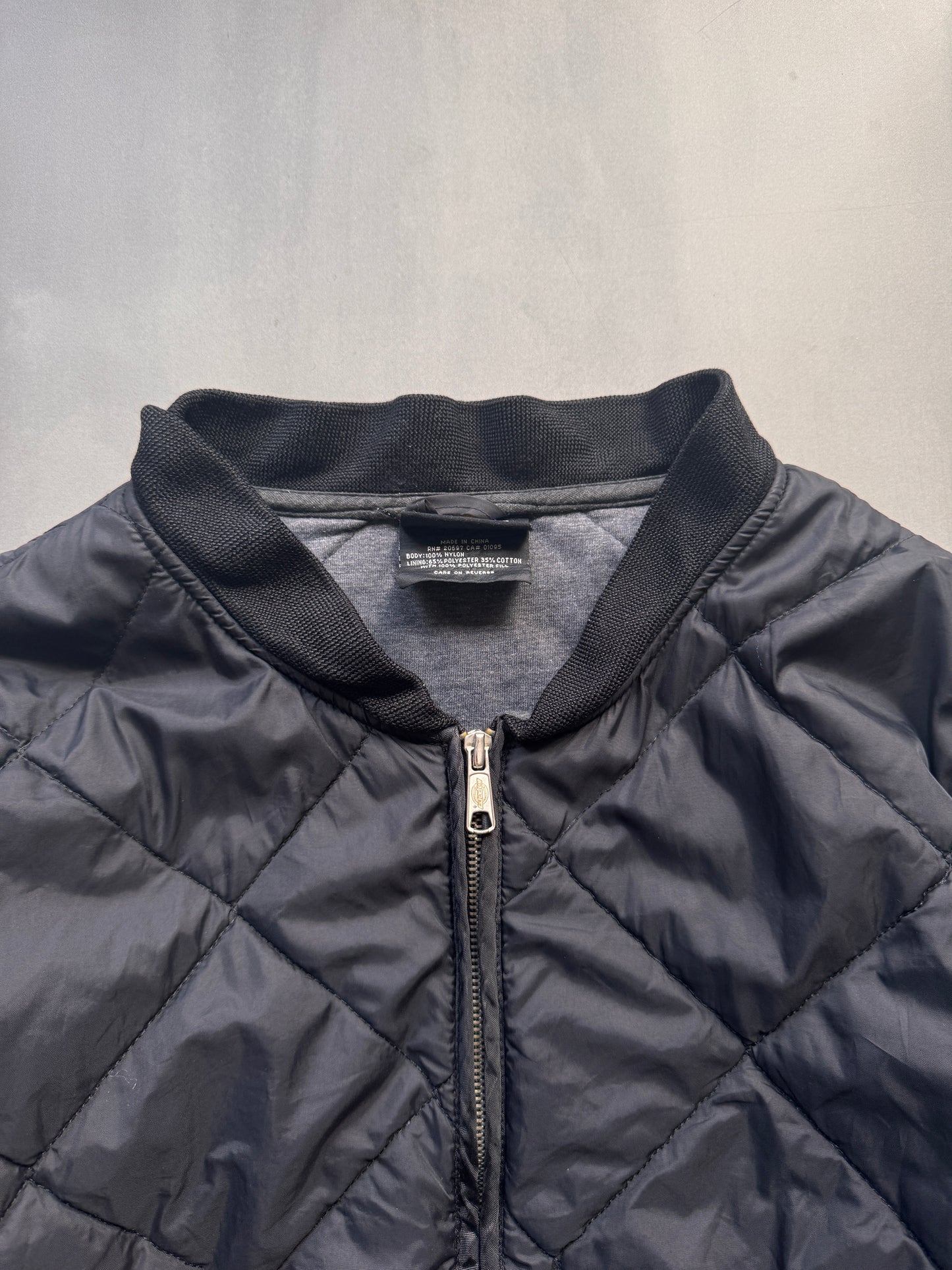VINTAGE DICKIES BLACK DOWN JACKET - L