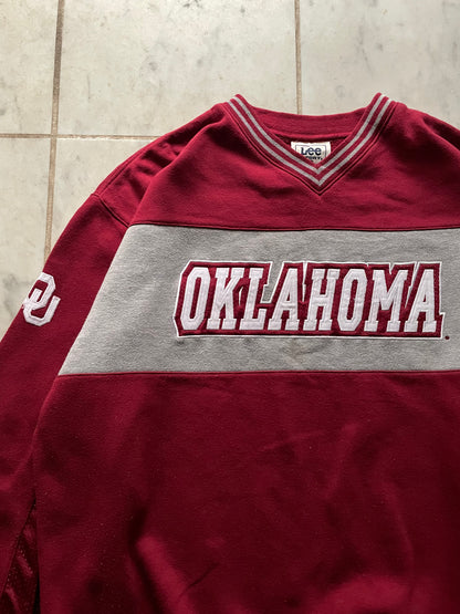 LEE OKLAHOMA BURGUNDY SWEATER - LARGE/XLARGE