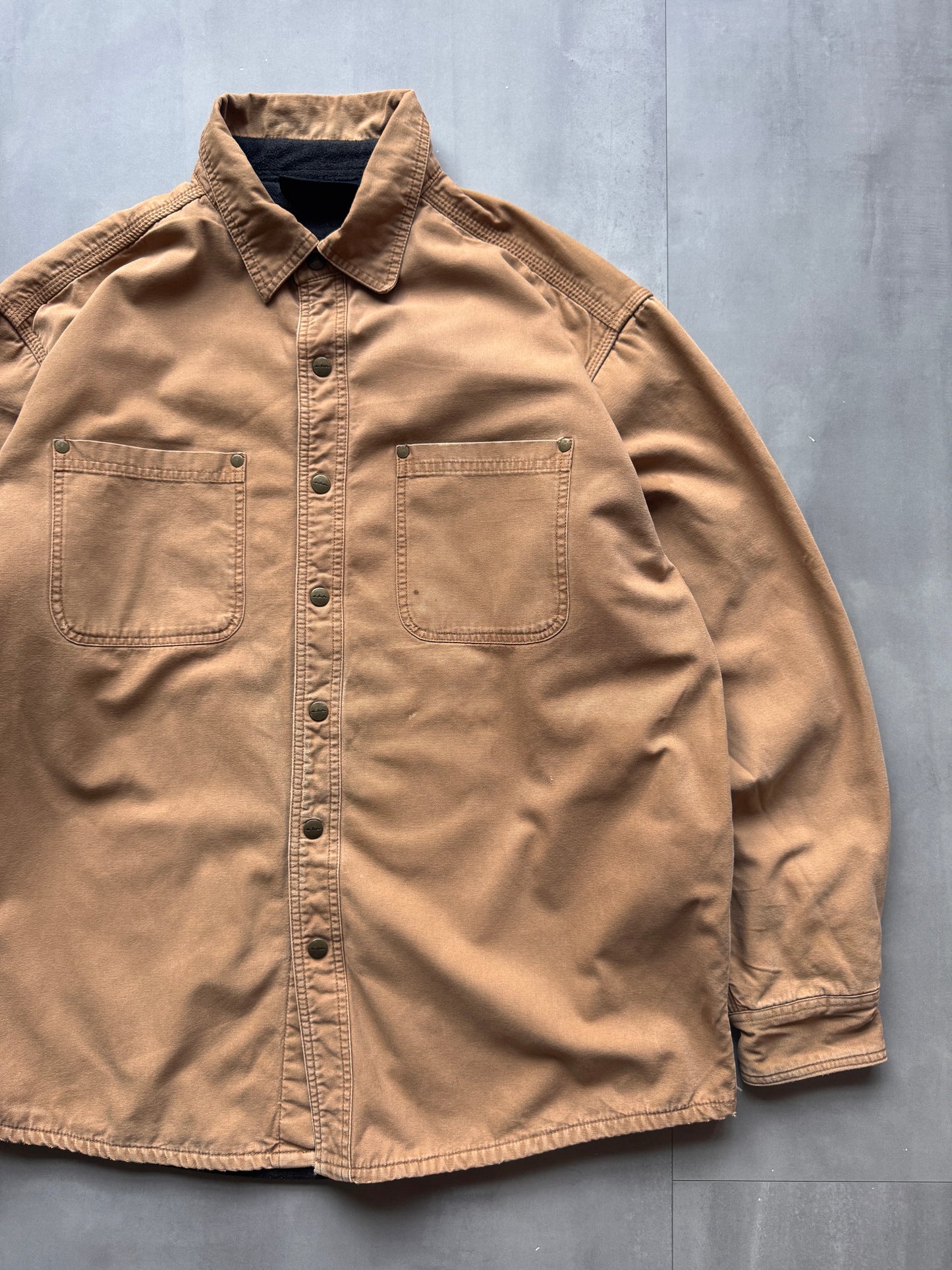 VINTAGE TAN WORKWEAR SHIRT - L