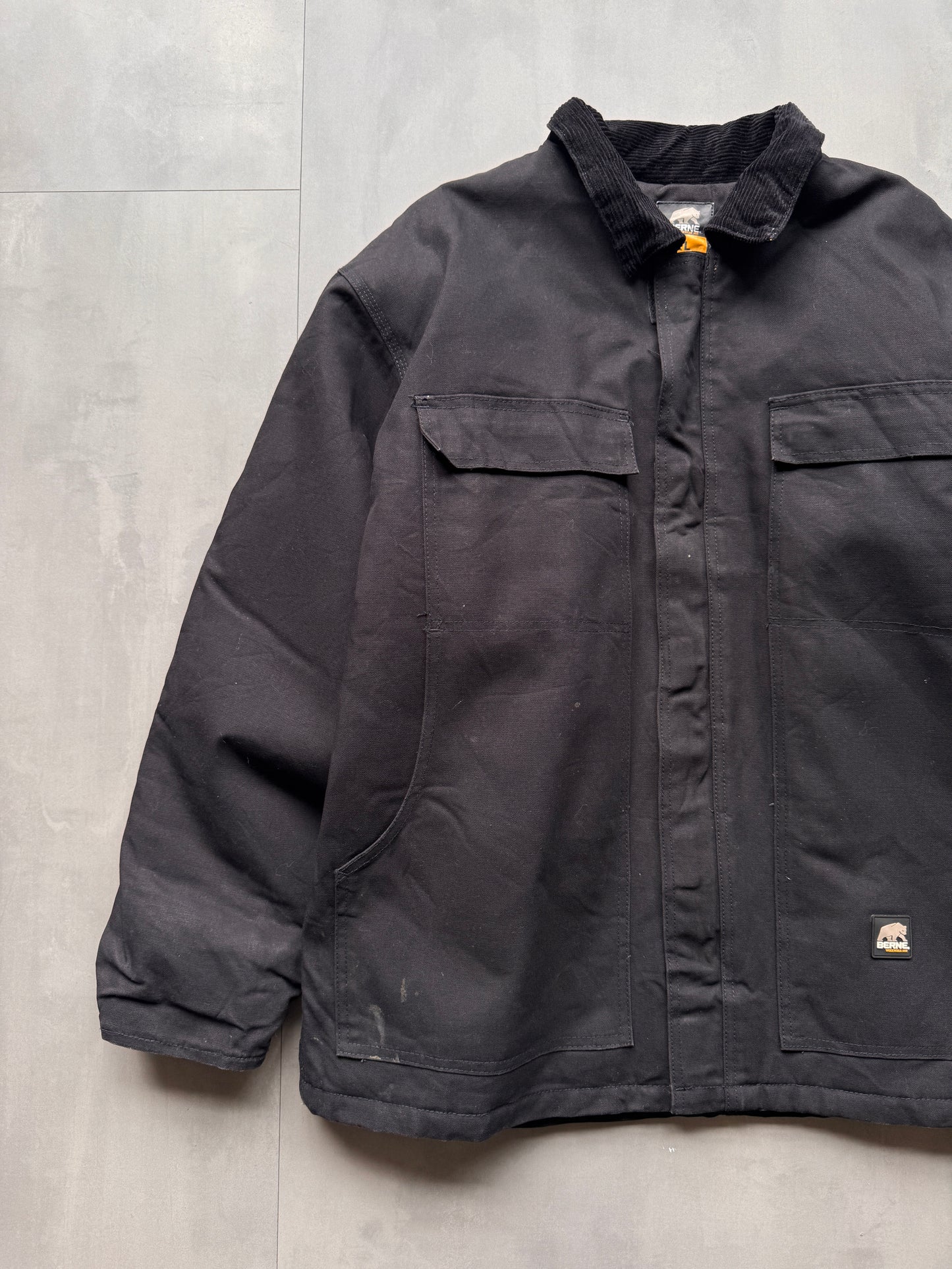 VINTAGE BERNE BLACK ARCTIC JACKET - XL