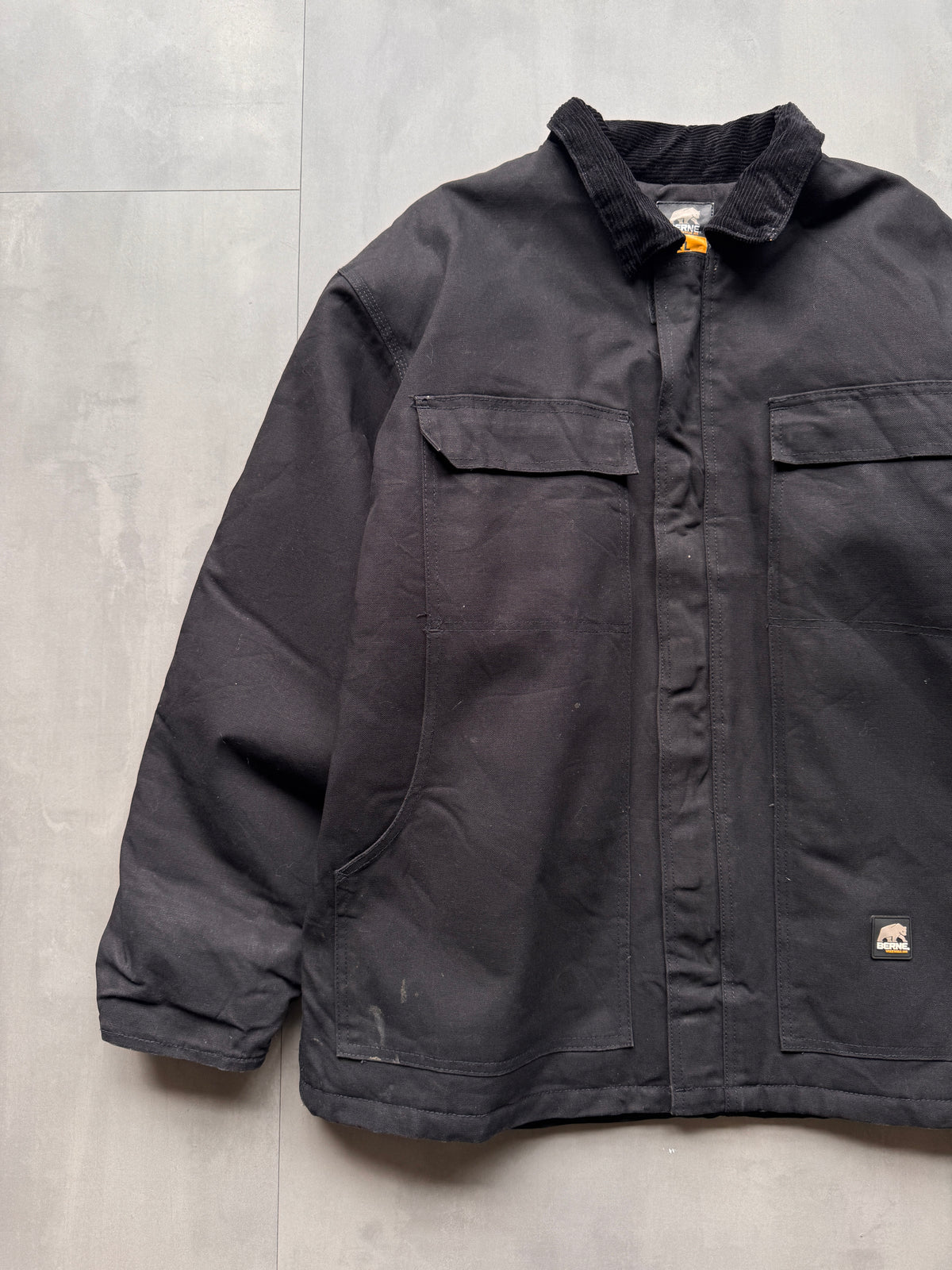 VINTAGE BERNE BLACK ARCTIC JACKET - XL