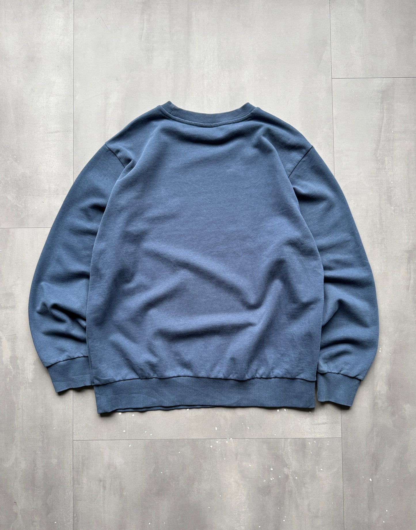 VINTAGE JEEP BLUE SWEATER - L
