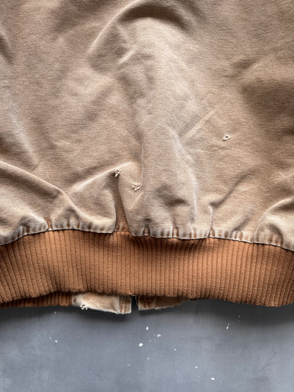 VINTAGE CARHARTT TAN FADED ACTIVE JACKET - XL