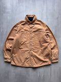 VINTAGE TAN WORKWEAR SHIRT - L
