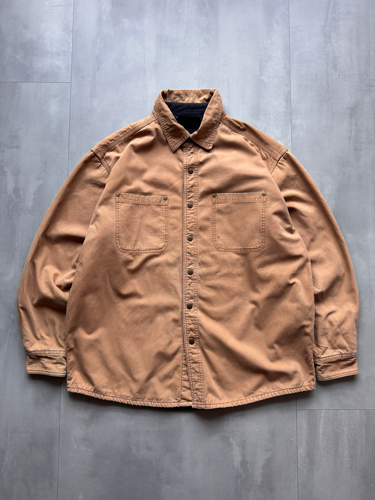 VINTAGE TAN WORKWEAR SHIRT - L