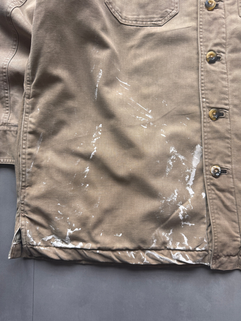 VINTAGE IZOD TAN WORKWEAR SHIRT - XL