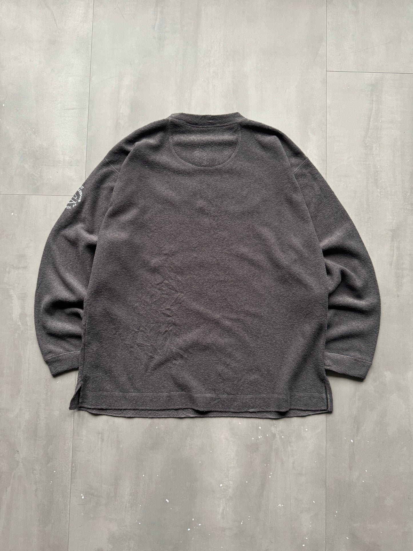 VINTAGE HARLEY DAVIDSON GREY FLEECE SWEATER - L