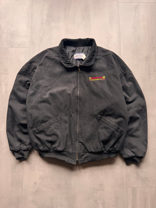 VINTAGE DUNBROOKE FADED BLACK SANTA FE JACKET - XL