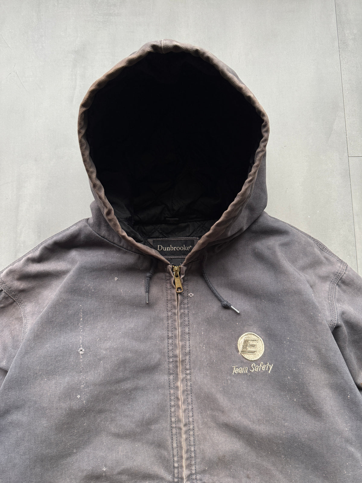 VINTAGE DUNBROOKE FADED GREY ACTIVE JACKET - XL