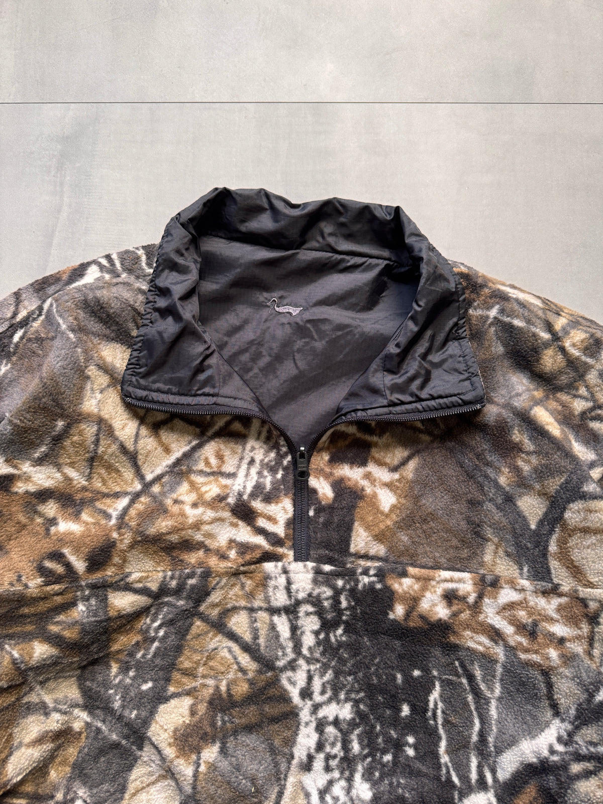 VINTAGE REALTREE DUXBAK 1/4 ZIP FLEECE JACKET - XLARGE