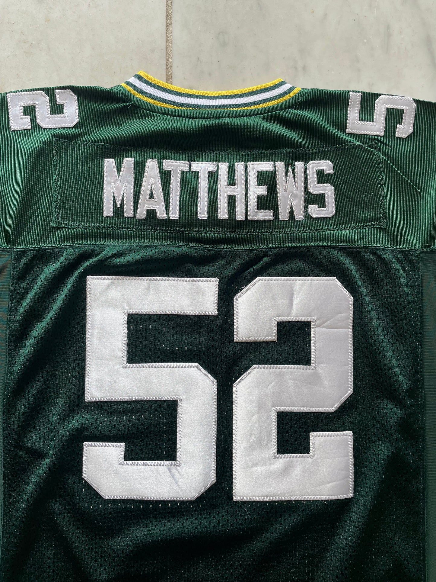 NFL/REEBOK GREEN BAY PACKERS 'CLAY MATTHEWS' 52 JERSEY - SMALL/MEDIUM