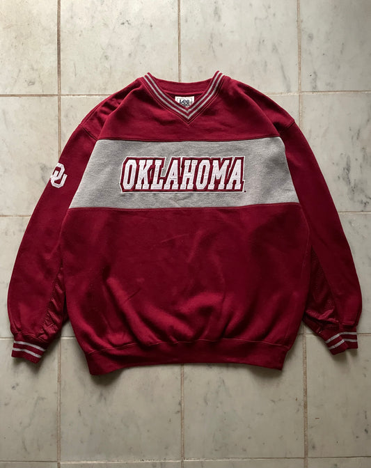 LEE OKLAHOMA BURGUNDY SWEATER - LARGE/XLARGE