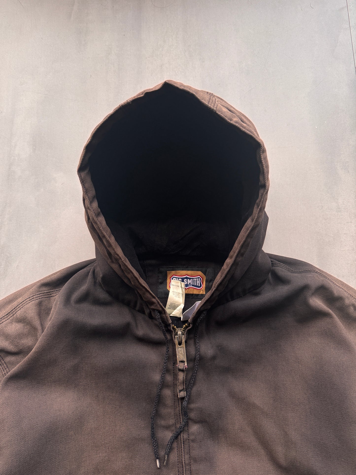 VINTAGE WALLS FADED GREY/BLACK ACTIVE JACKET - L