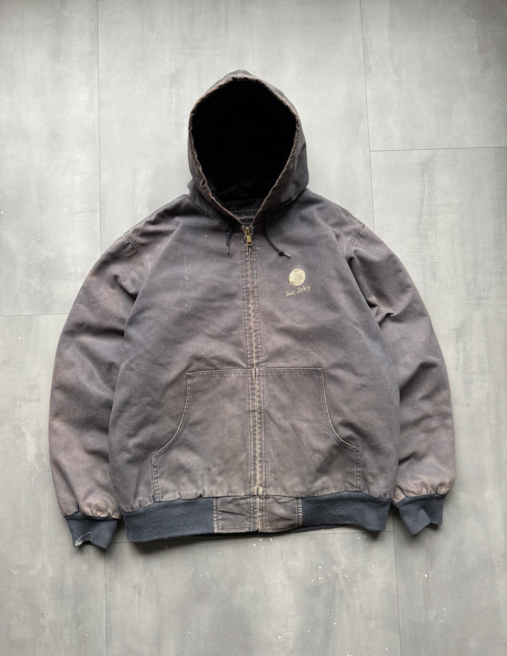 VINTAGE DUNBROOKE FADED GREY ACTIVE JACKET - XL