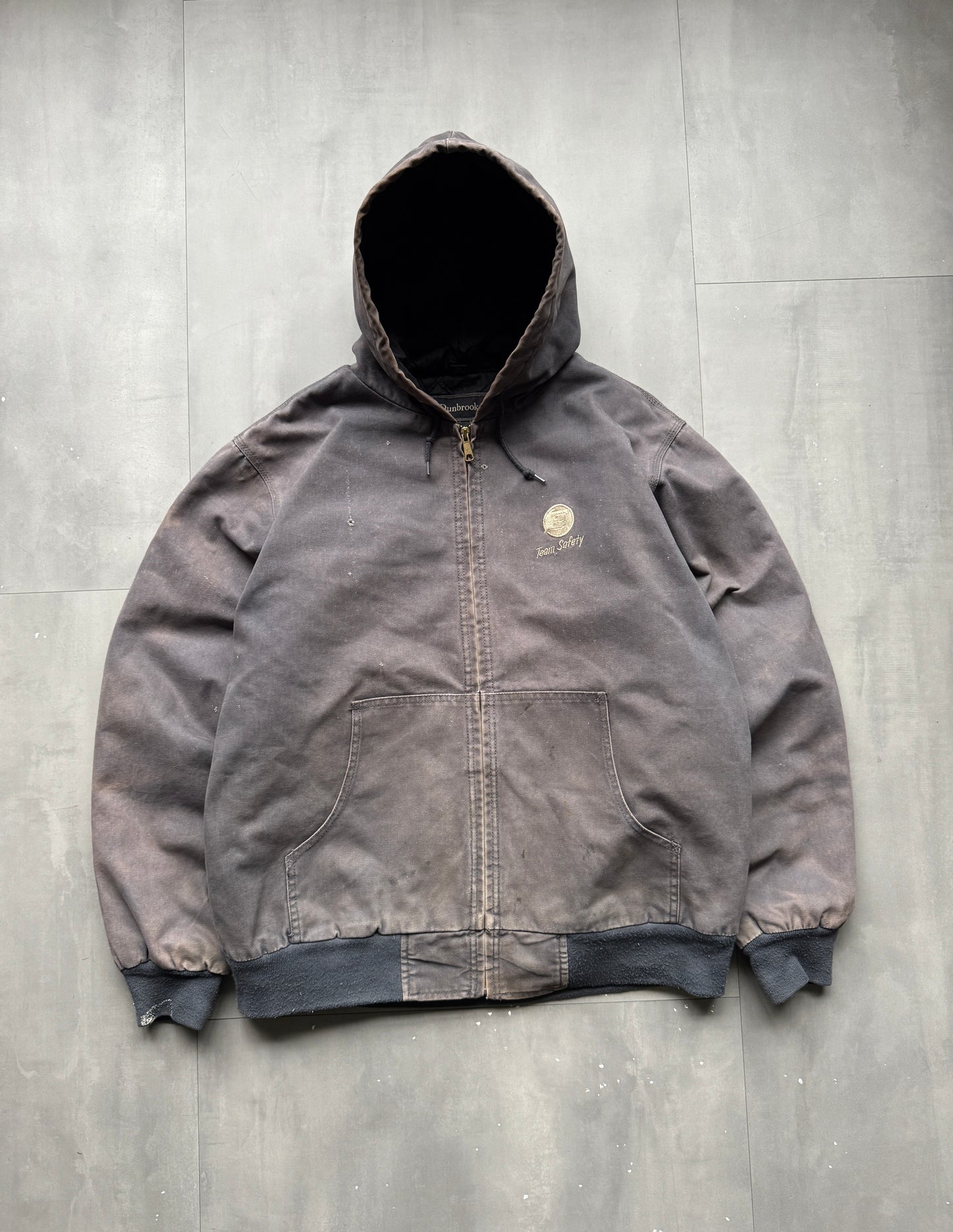 VINTAGE DUNBROOKE FADED GREY ACTIVE JACKET - XL