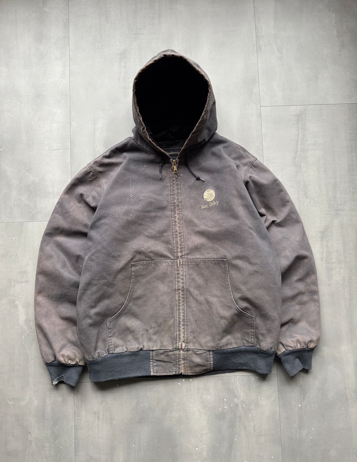 VINTAGE DUNBROOKE FADED GREY ACTIVE JACKET - XL